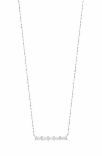 Mika Diamond Bar Pendant Necklace