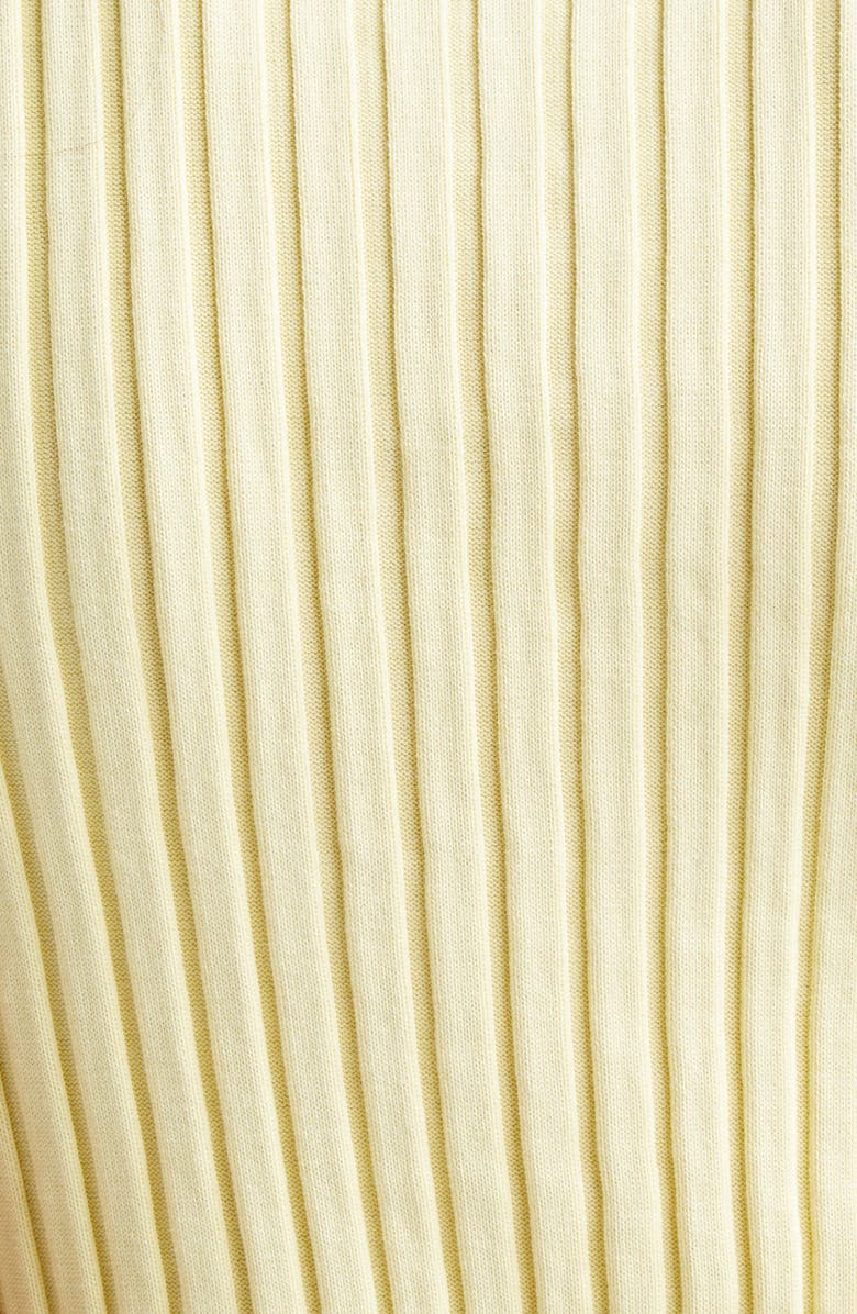 Stella McCartney Rib Organic Cotton Tank Dress, Alternate, color, Light Yellow