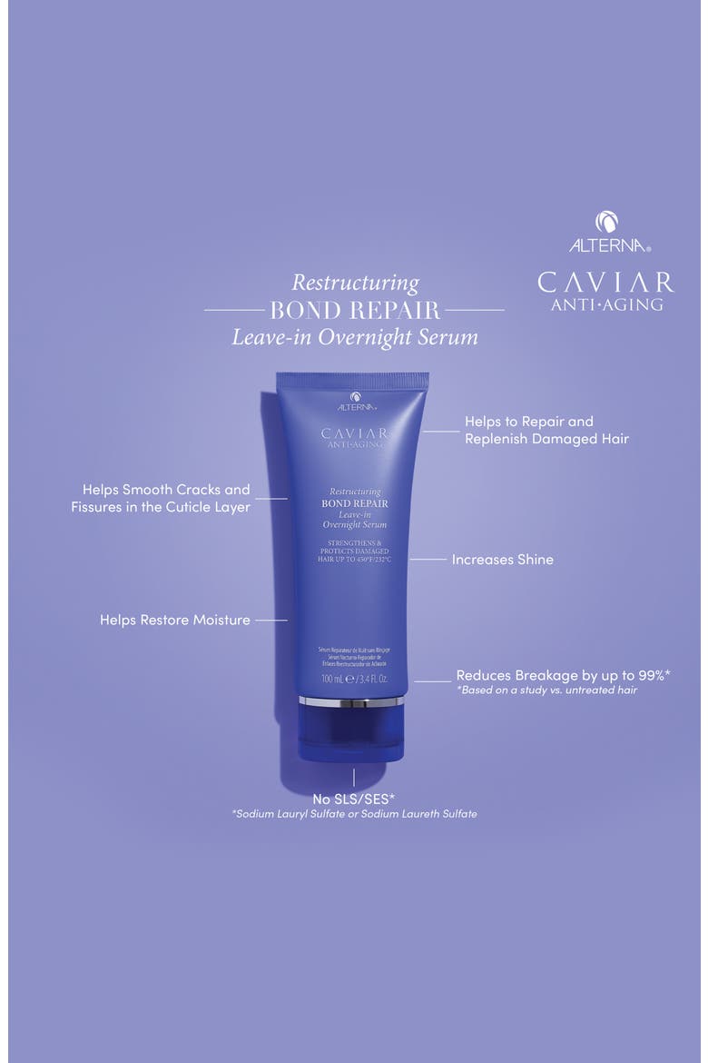 Caviar Anti-Aging Restructuring Bond Repair Leave-in Overnight Serum, Alternate, color, NO COLOR