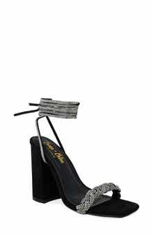 CHASE AND CHLOE Azalea Braided Crystal Embellished Sandal