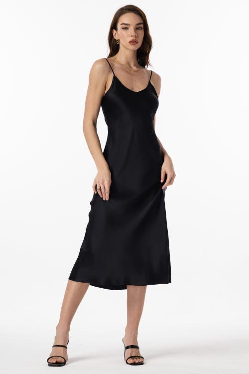 Silksilky Mulberry Silk Spaghetti Strap Long Nightgown