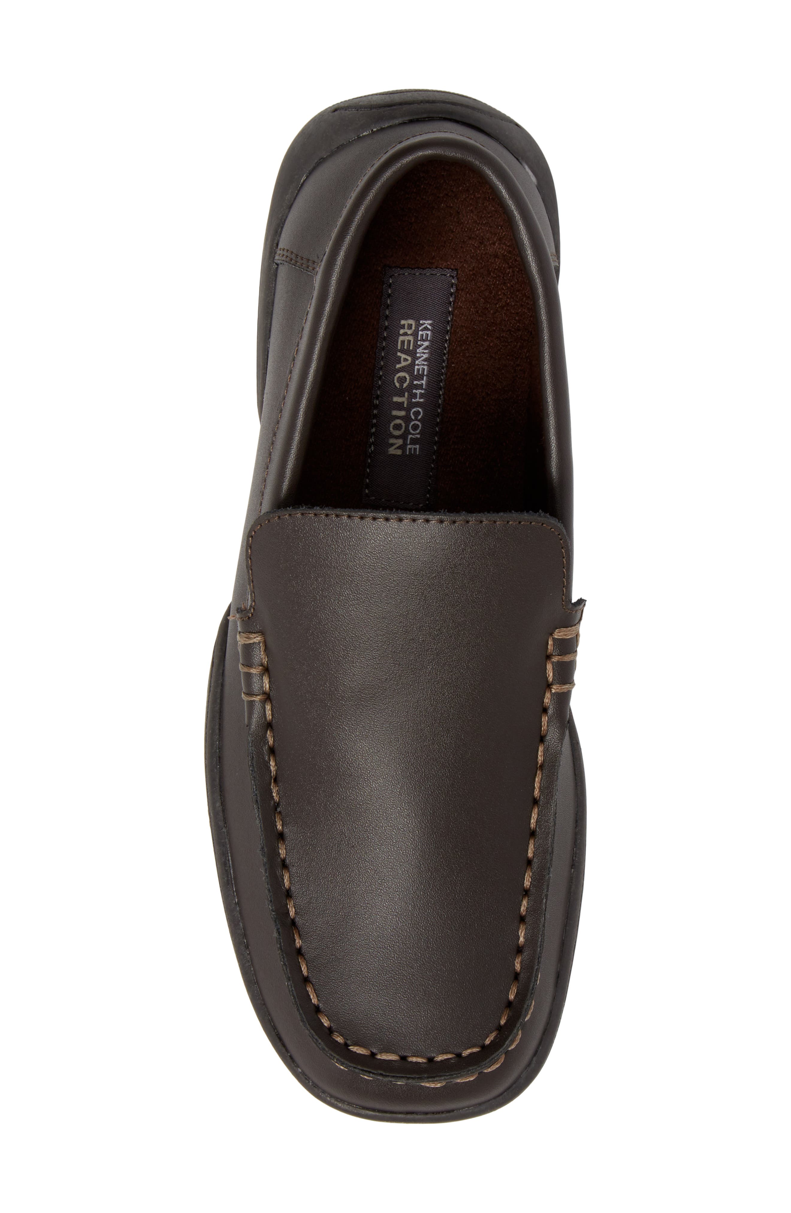 Driving Dime Moccasin, Alternate, color, DARK BROWN/BROWN