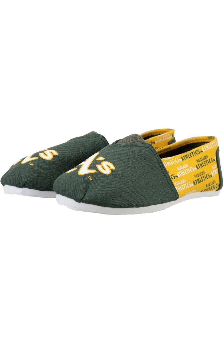 FOCO Women's Oakland Athletics Side Wordmark Canvas Shoes, Main, color,