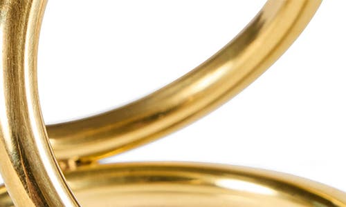 Commune Set Of 4 Napkin Rings In Gold
