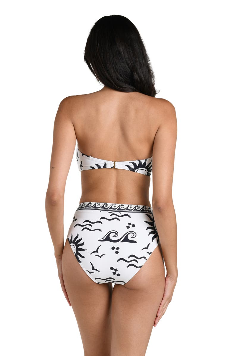 La Blanca Waves of Rio Bandeau Bikini Top, Alternate, color, 