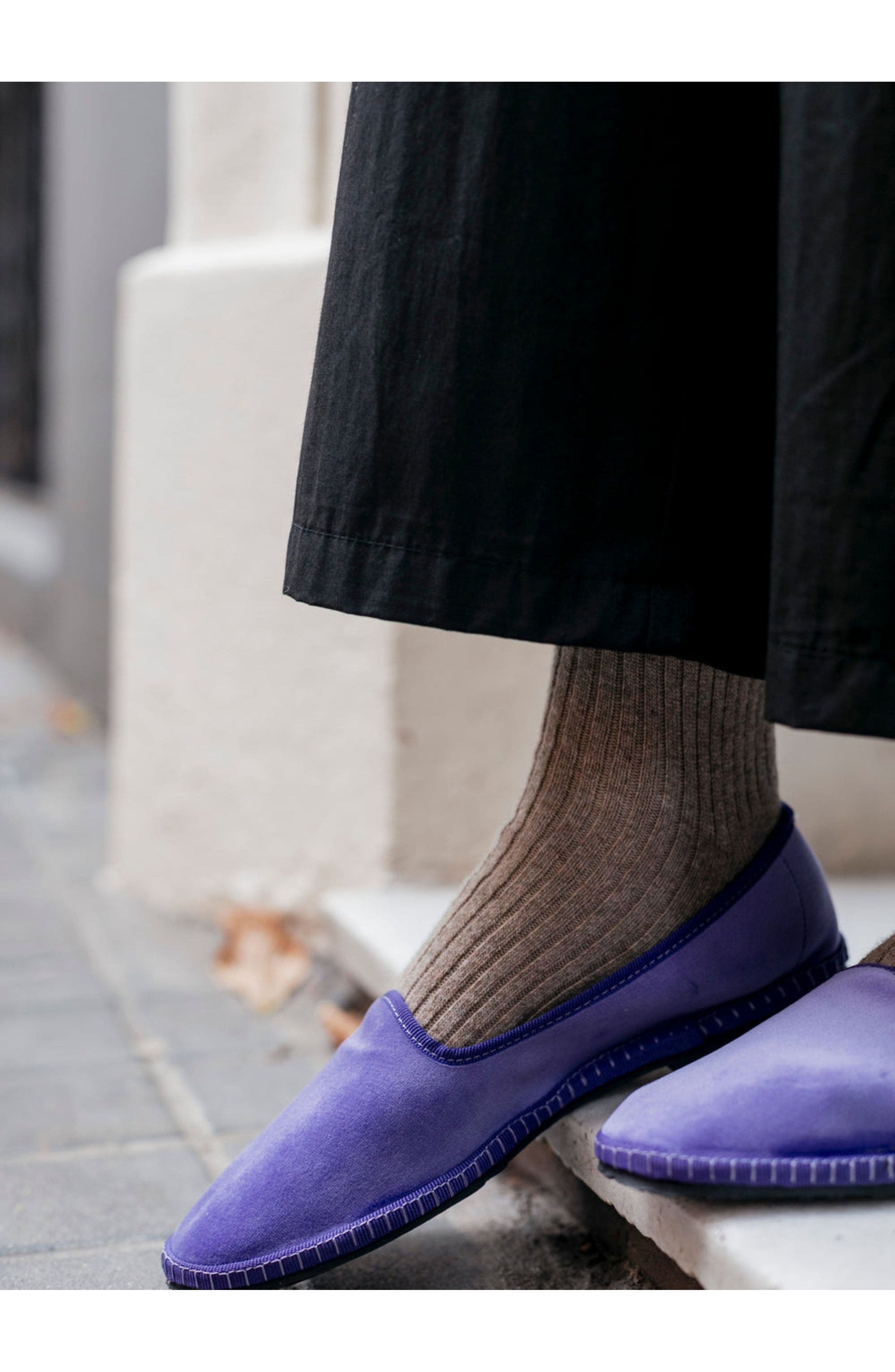 Menina Step Furlane Velluto Slipper, Alternate, color, Purple