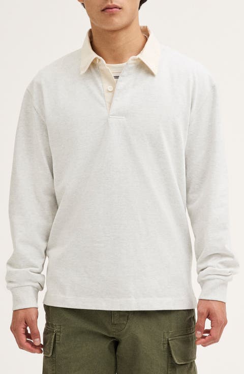Long Sleeve Stripe Rugby Shirt