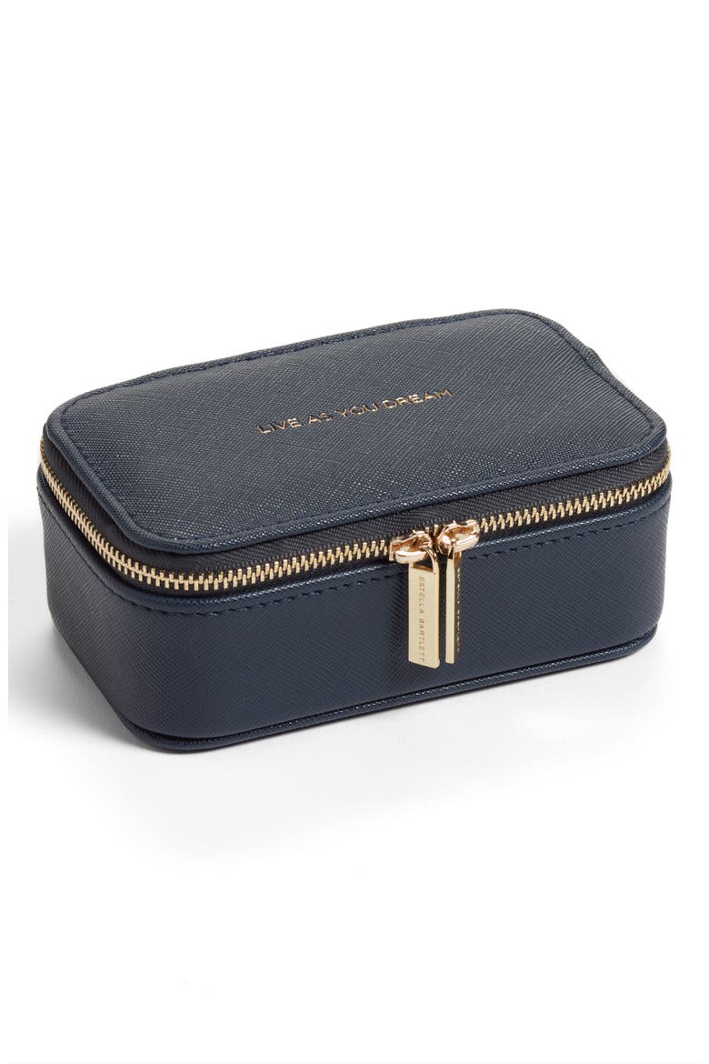Mini Jewelry Box, Main, color, NAVY