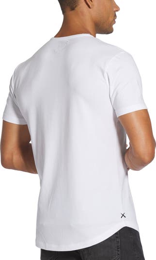 AO Curved Hem Short Sleeve Henley