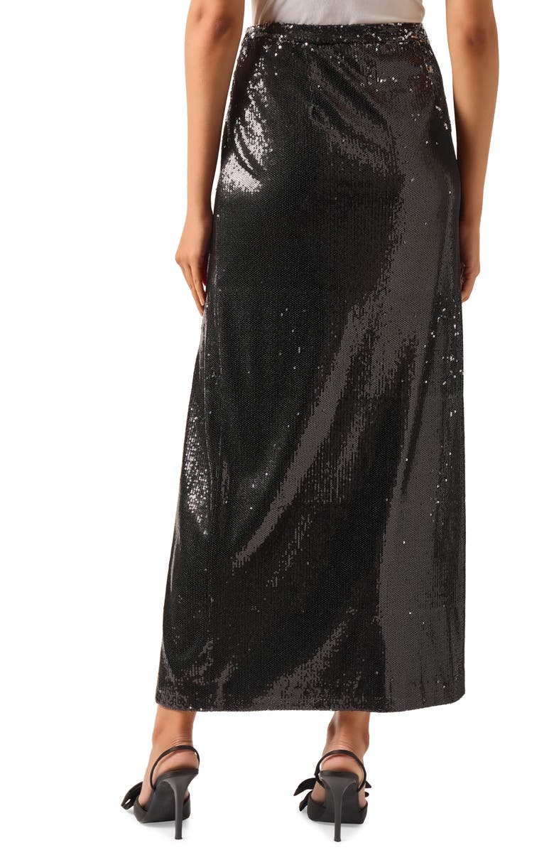 Misook Sequin Maxi Skirt, Alternate, color, 