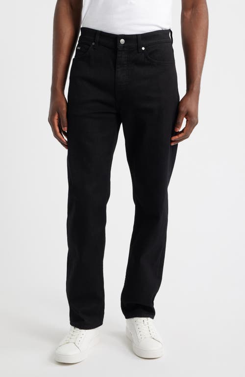 Hugo Boss Boss Ogden Straight Leg Jeans In Black