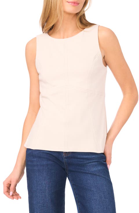 Jewel Neck Ponte Tank