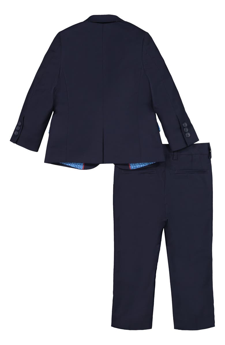 Andy & Evan Kids' Solid Stretch Two-Piece Suit, Alternate, color, Navy