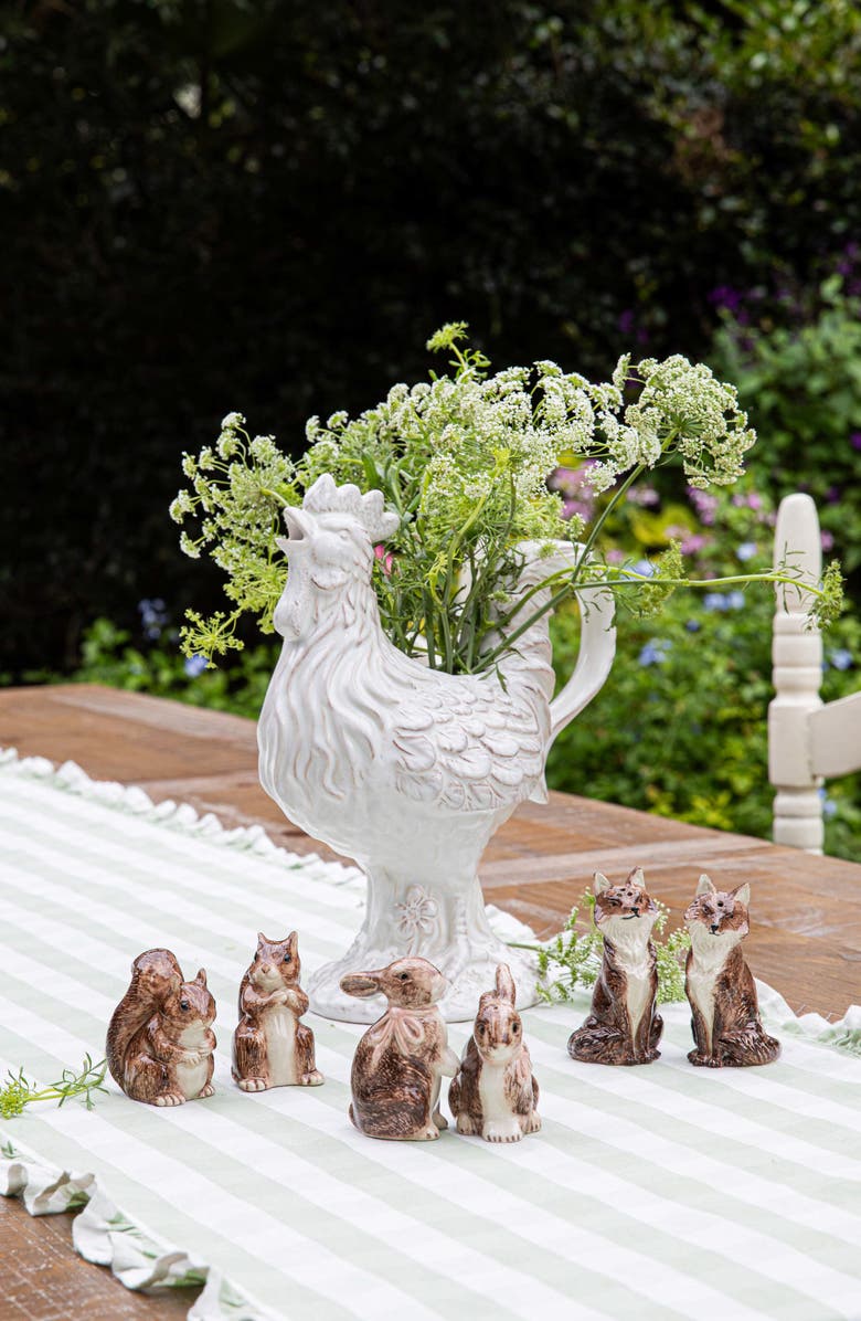 Juliska Clever Creatures Squirrel Salt & Pepper Shaker Set, Alternate, color, Walnut