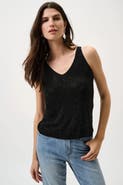 Joseph Ribkoff Metallic Knitted Camisole with Rhinestones