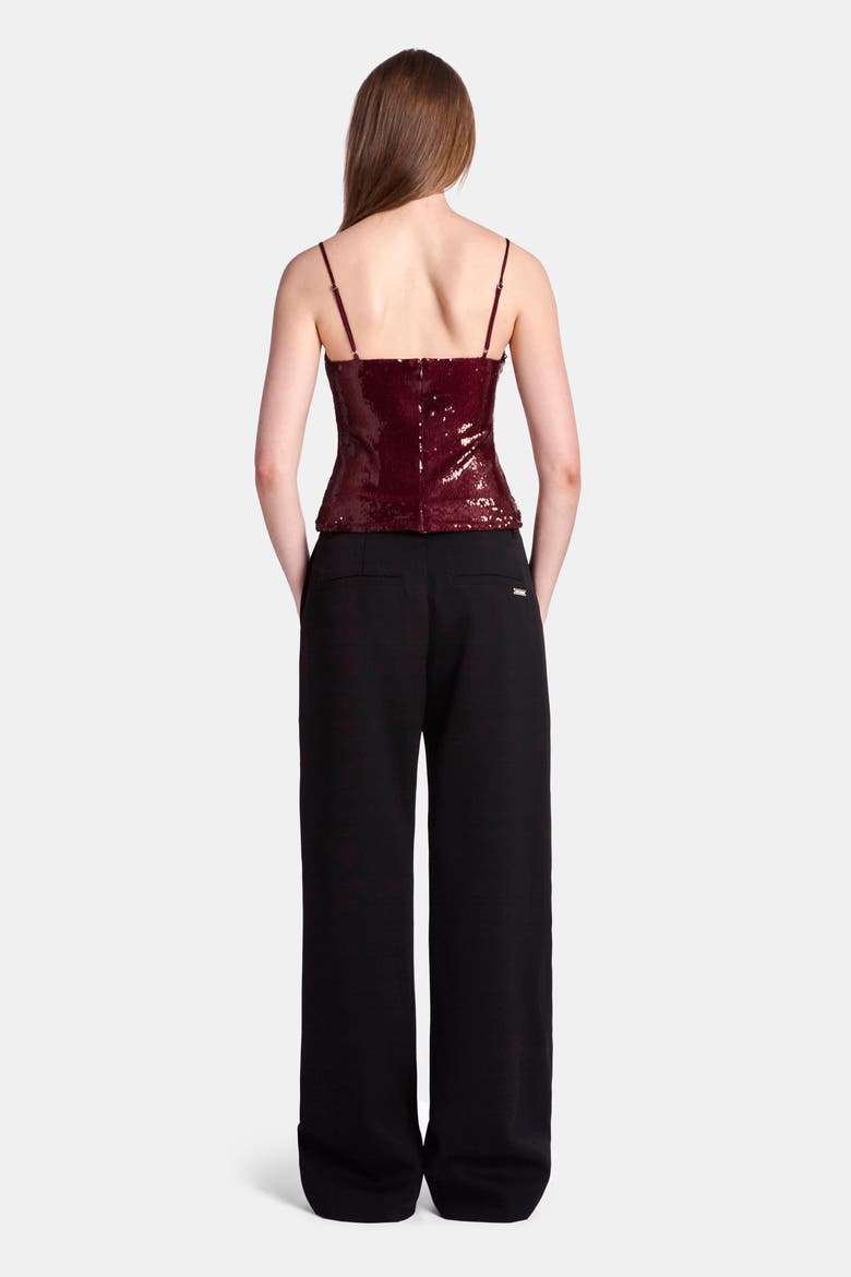 Sequin Column Tank, Alternate, color, Burgundy