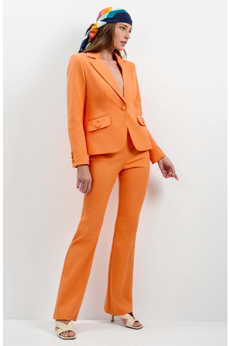 Incanta Fitted Blazer, Alternate, color, Aulenti Orange