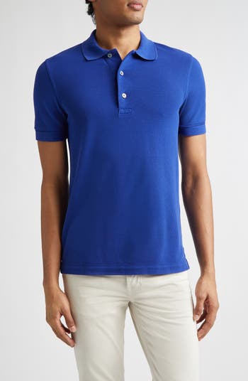 TOM FORD Lyocell & Cotton Piqué Polo | Nordstrom