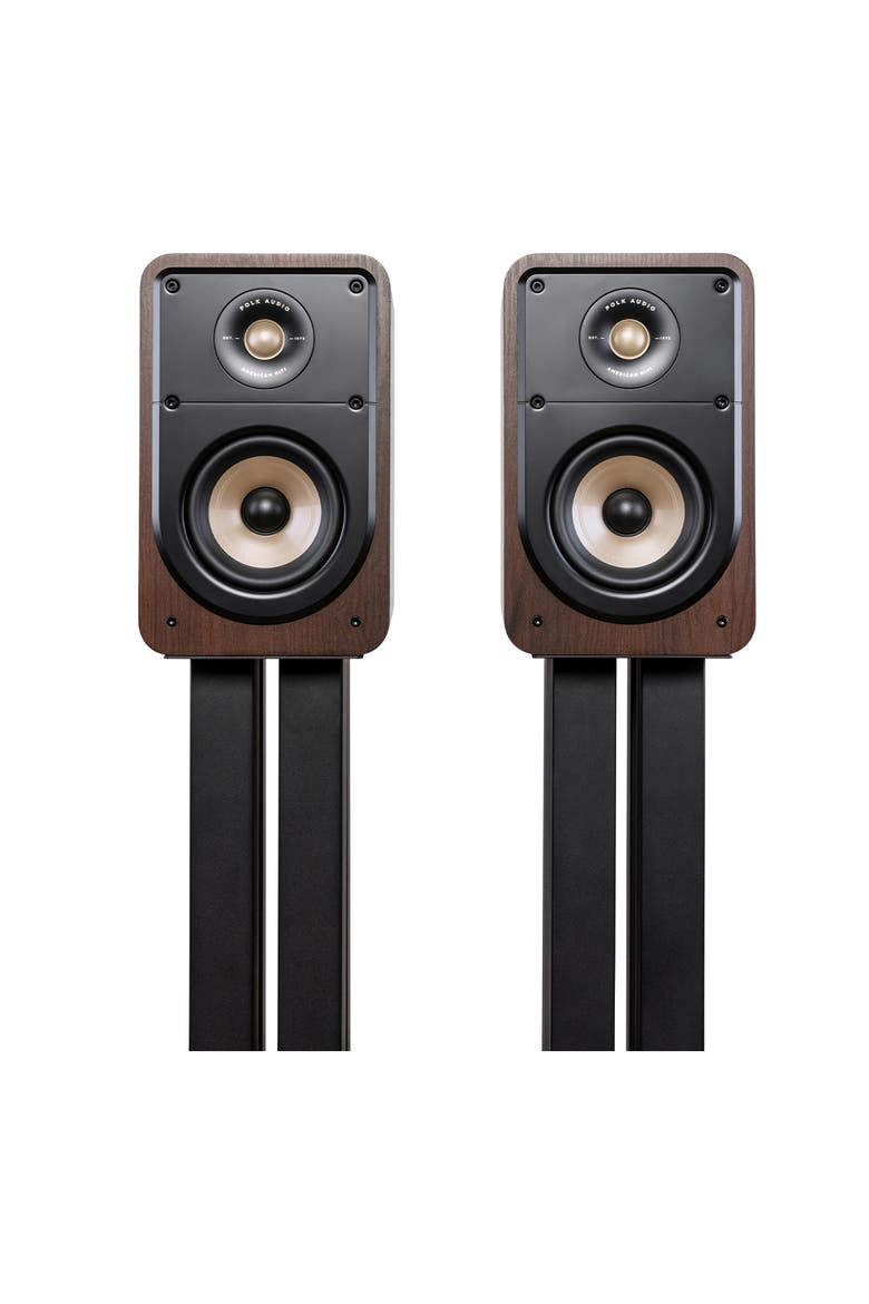 Signature Elite ES15 Compact Bookshelf Speakers - Pair, Main, color, Walnut