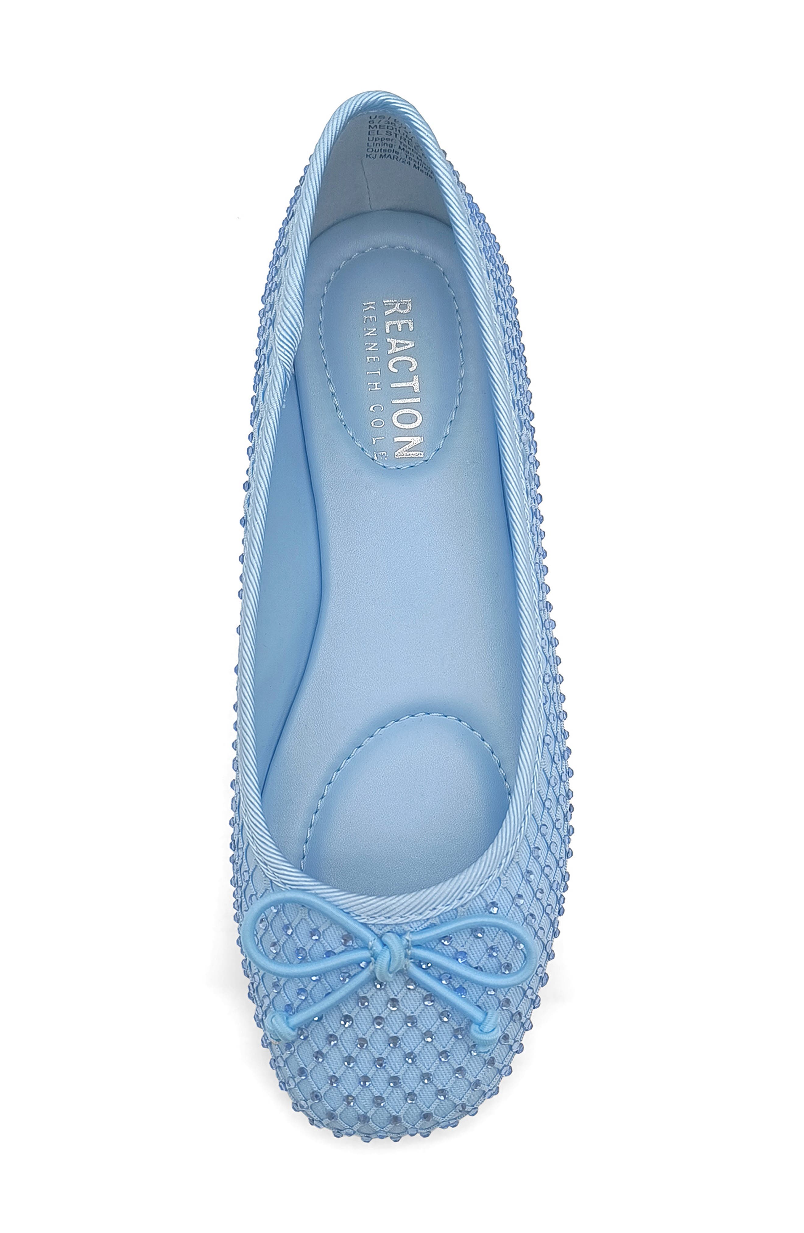 Kenneth Cole Reaction Elstree Mesh Ballet Flat, Alternate, color, Blue Sky