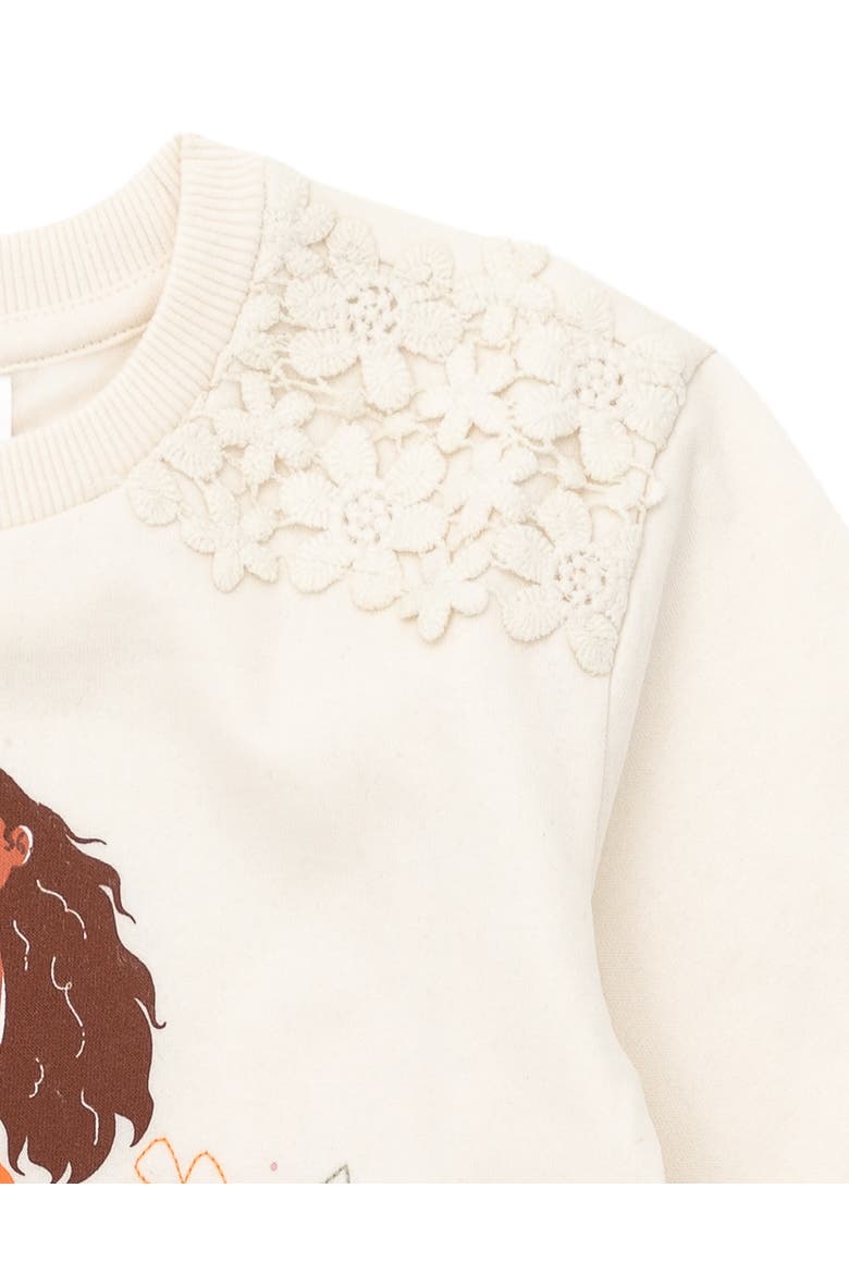 Moana 2-Piece Sweatshirt and Skirt Set, Alternate, color, Peach Moana Pua