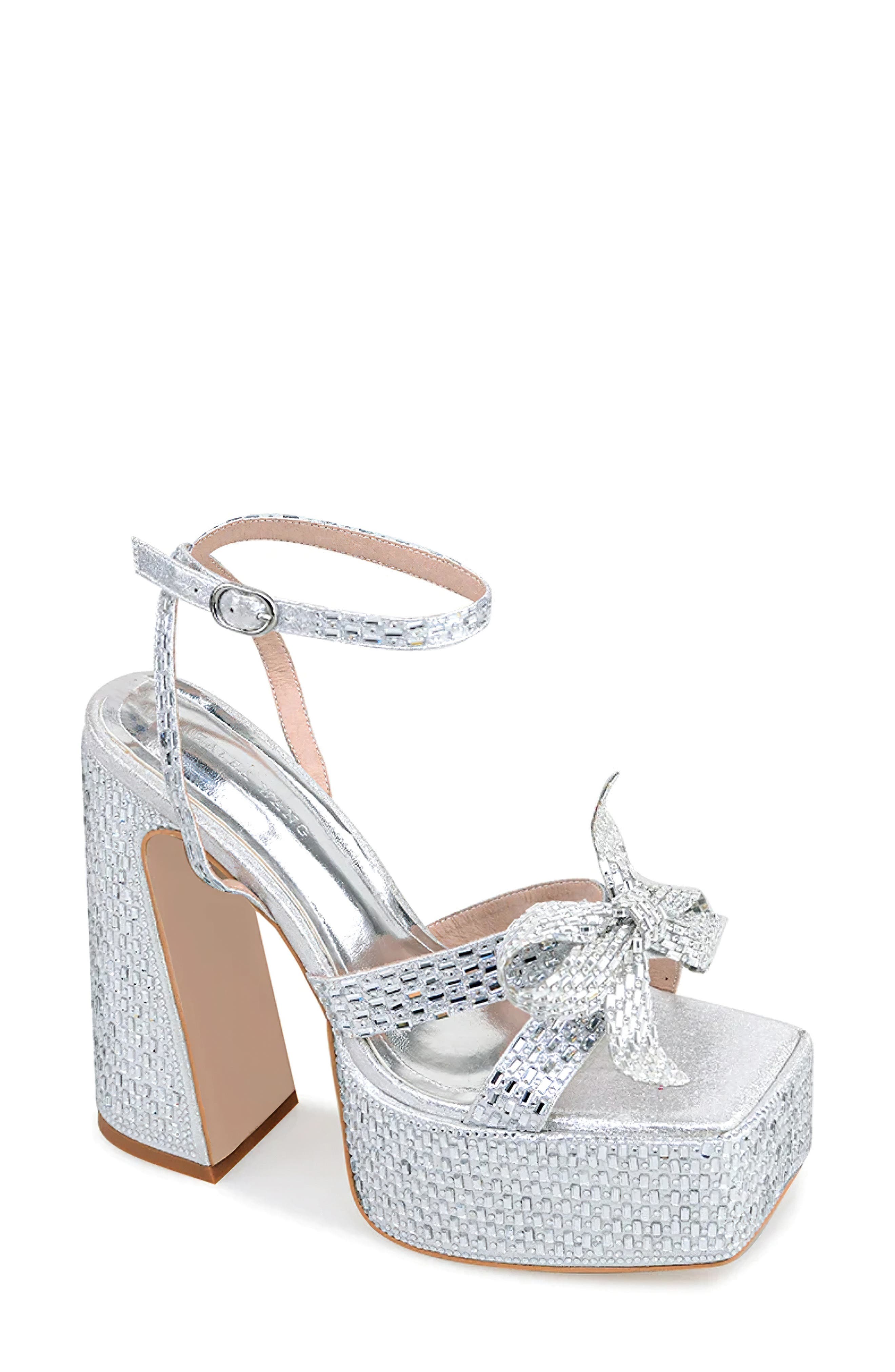 AZALEA WANG Stella Ankle Strap Platform Sandal, Main, color, 