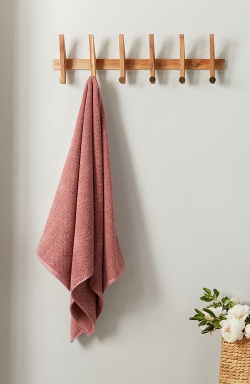 Woven & Weft Popcorn Texture 6-piece Towel Set In Dusty Rose