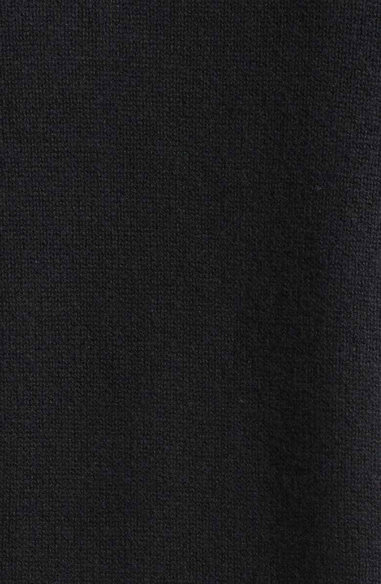 Stone Island Compass Patch Cashmere Crewneck Sweater, Alternate, color, Black