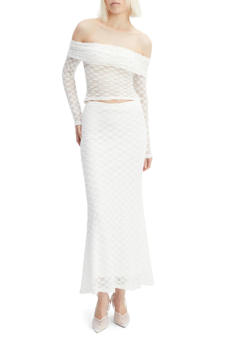 Adoni Floral Lace Maxi Skirt, Alternate, color, ORCHID WHITE