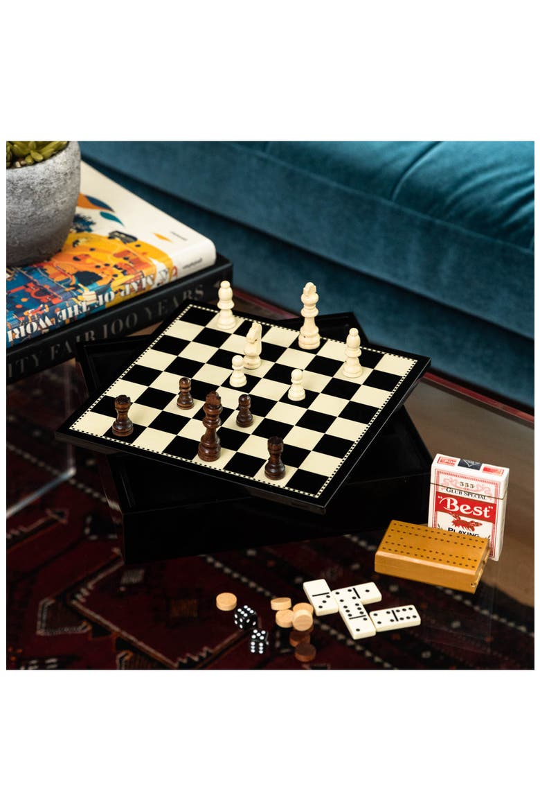 Wooden Multi Game Set, Alternate, color, MULTI-COLOR