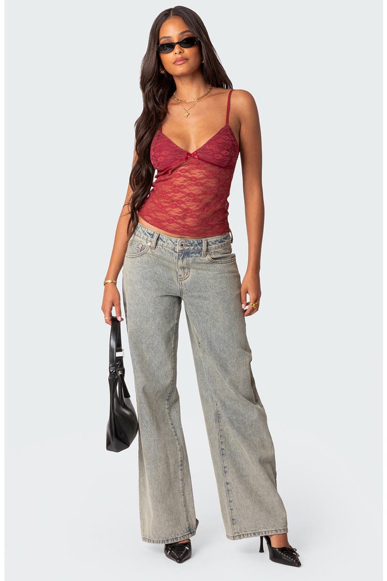 Eira Lace Camisole, Alternate, color, BORDU