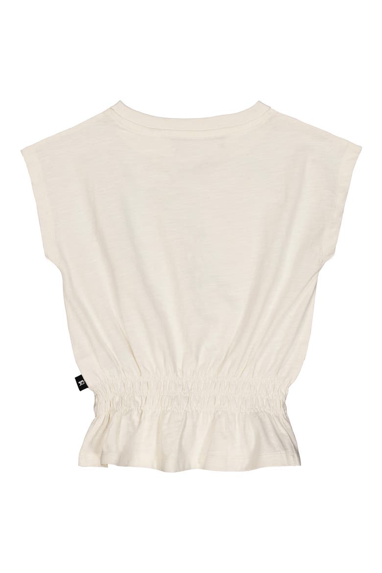 Kids' Sleeveless Peplum Waist Top, Alternate, color, OFF WHITE