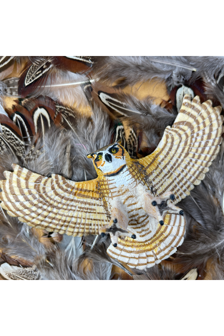 Great Horned Owl Kids Toy Figure, Alternate, color, None