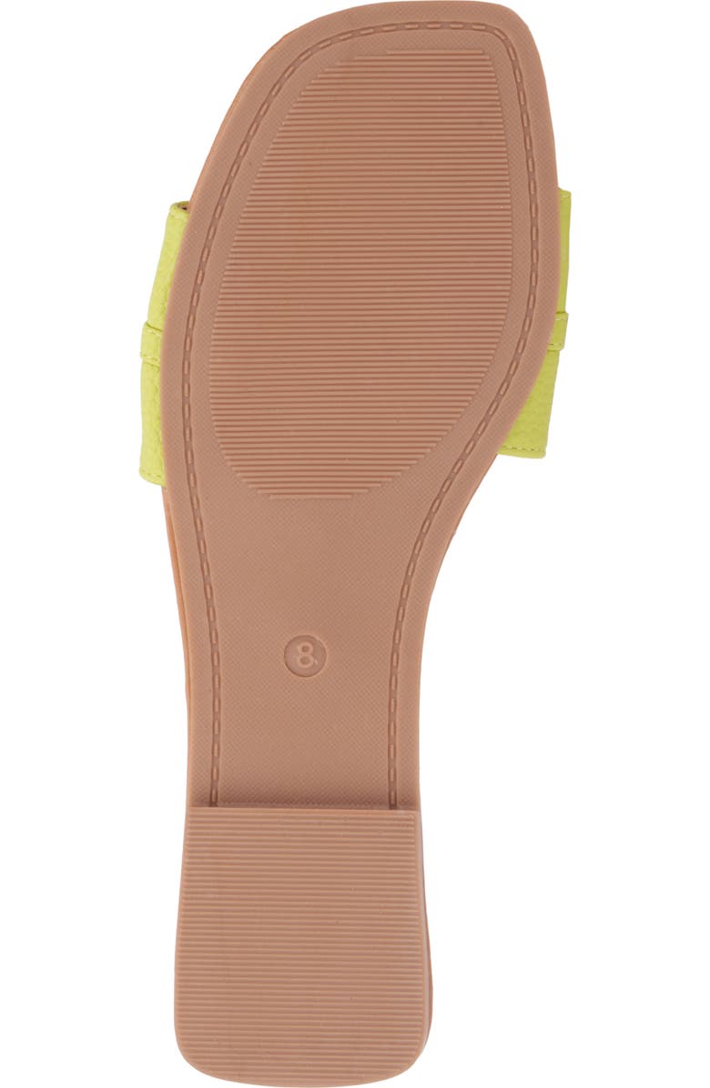 NEW YORK AND COMPANY Naia Slide Sandal, Alternate, color, Lime