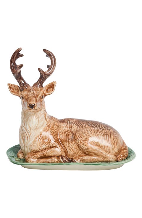 Forest Walk Stag Butter Dish