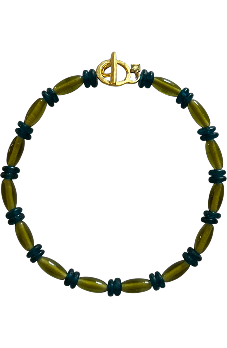 sccollection Joy Necklace, Main, color, Olive Green And Dark Blue