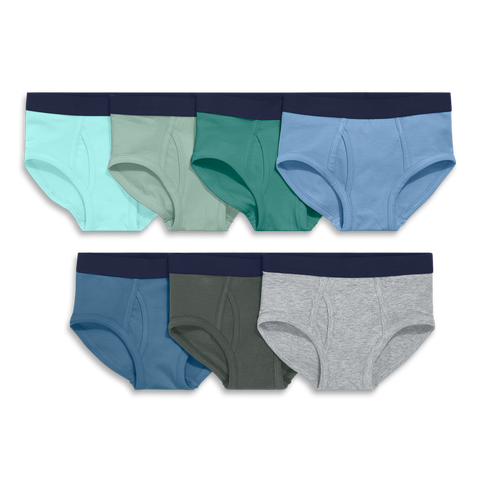 Kids Brief 7-Pack In Solid Rainbow Mix (Toddler, Little Kid, & Big Kid)