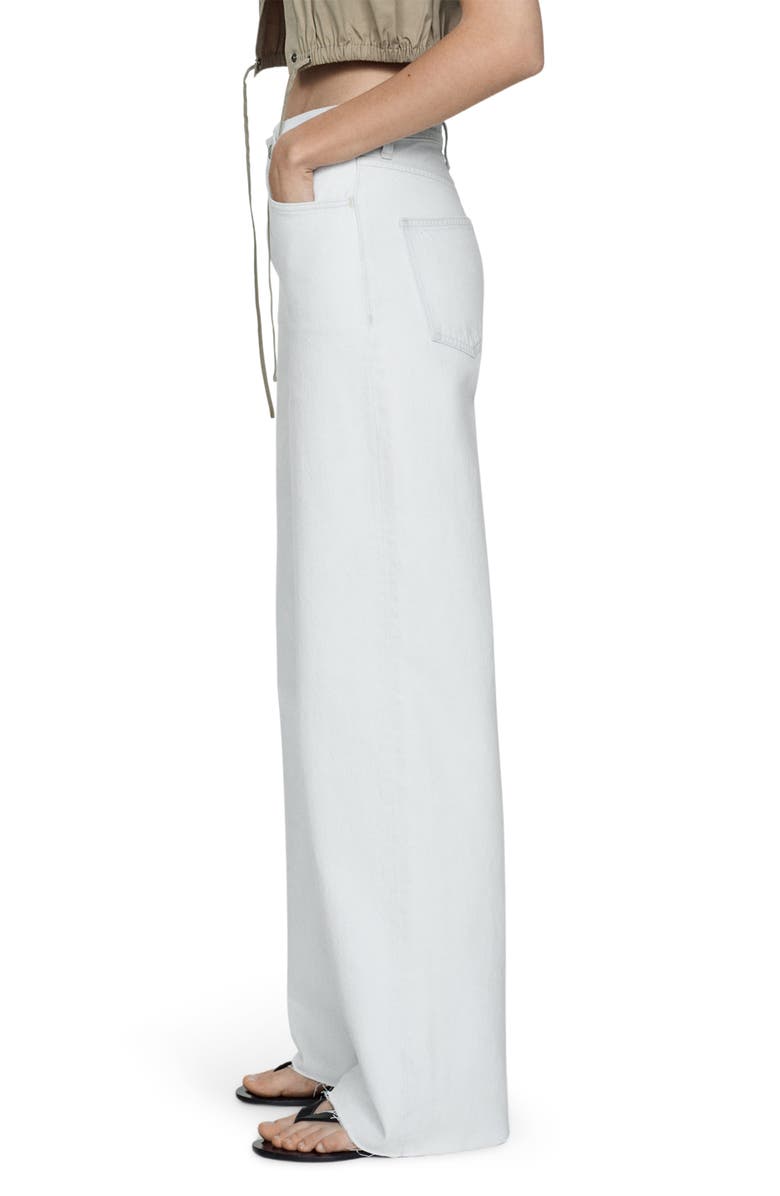 MANGO High Waist Wide Leg Jeans, Alternate, color, 