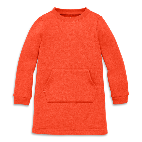 Kids Cozy Fleece Sweatshirt Dress
