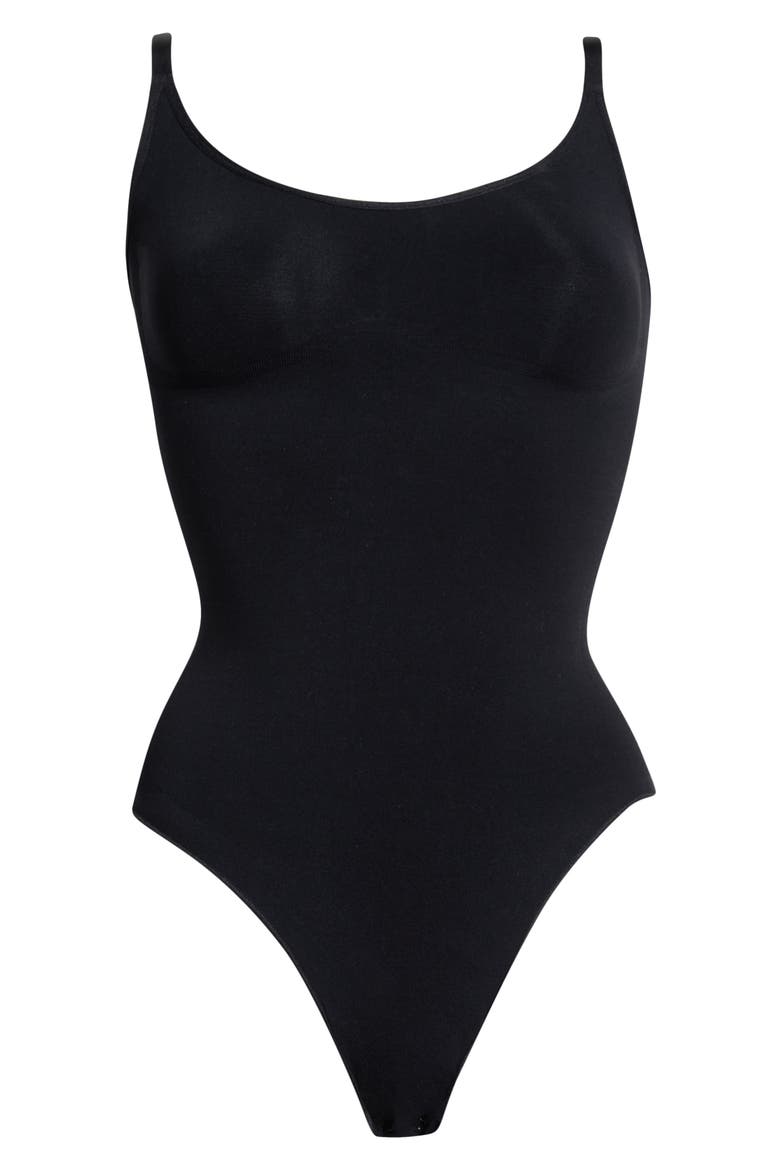 Sculpting Bodysuit, Alternate, color, BLACK