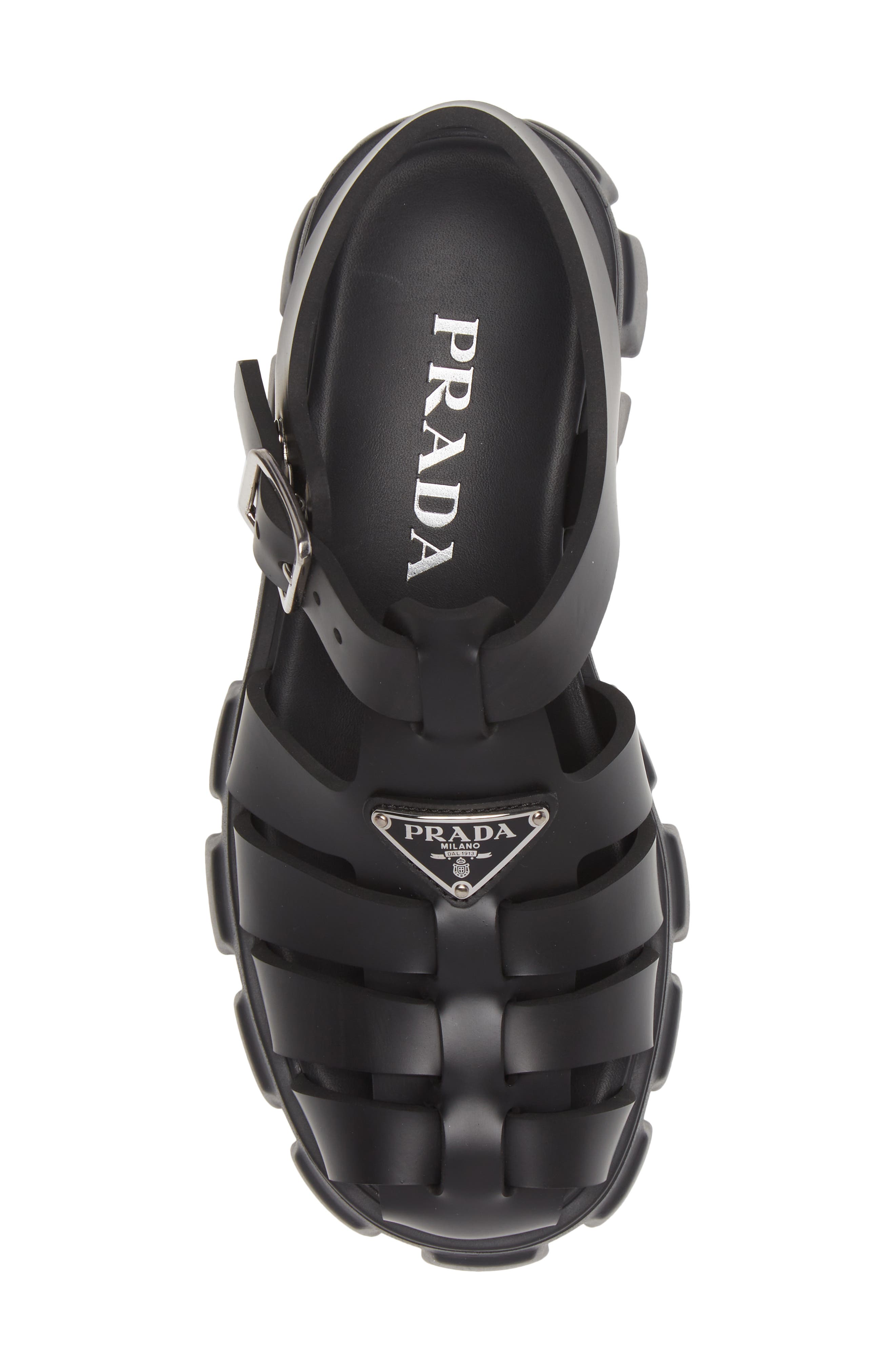 Prada Monolith Platform Fisherman Sandal, Alternate, color, 