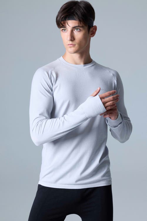 Cozy Zero Tech Merino Classic Fit Long Sleeve Top In Glacier Gray