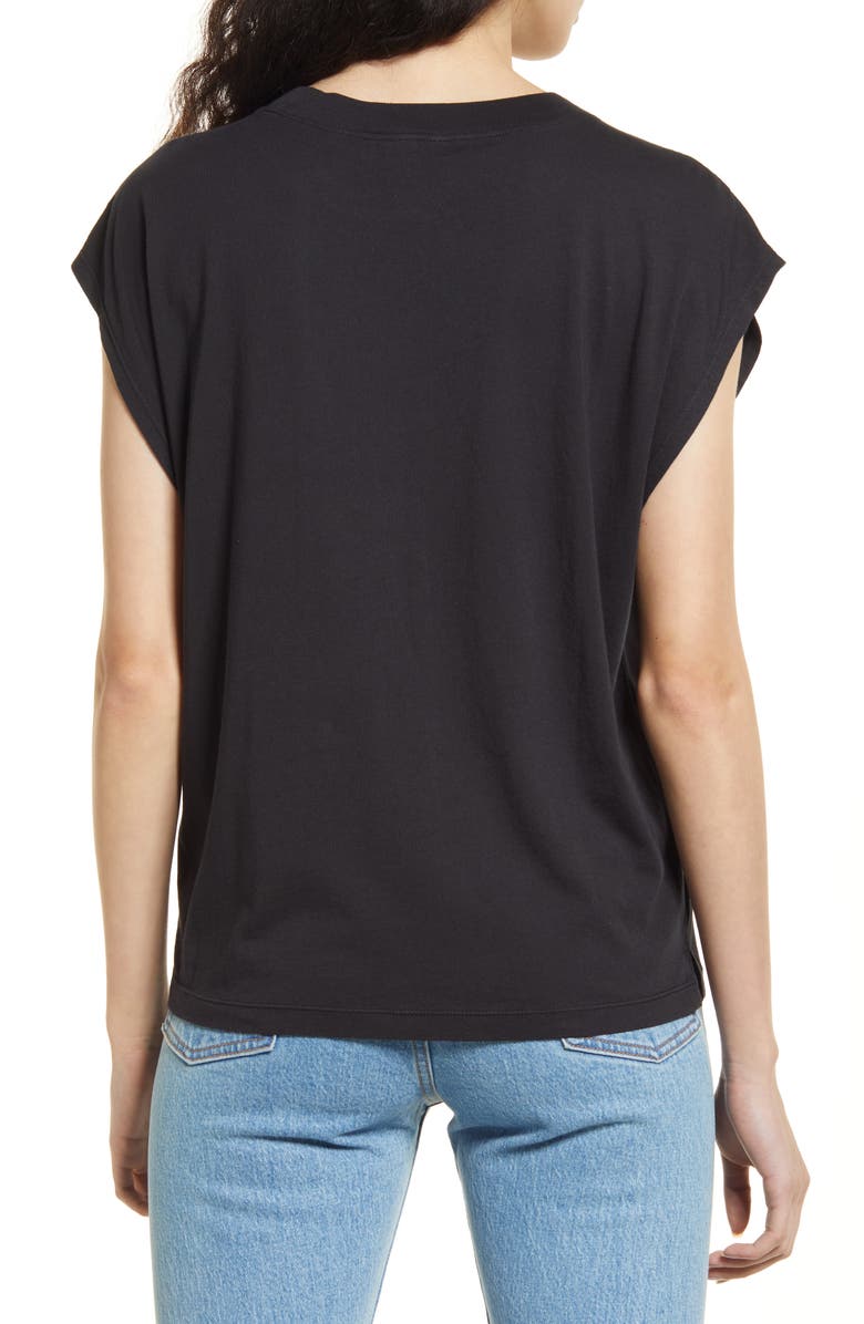 Treasure & Bond Washed Cap Sleeve T-Shirt, Alternate, color, 