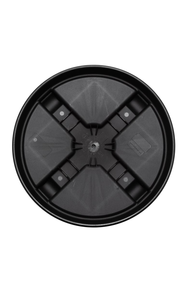 Bloem 16" Round Planter Caddy With Wheels, Black, Alternate, color, Black