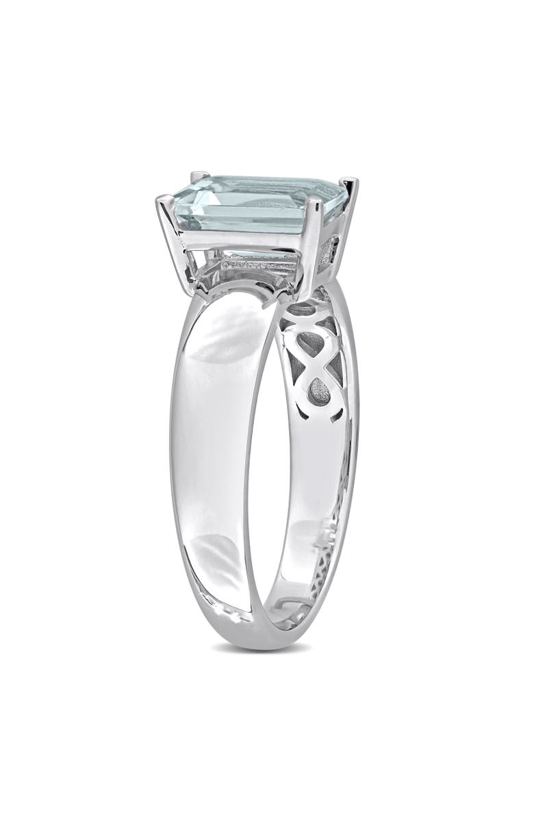 Julianna B. Aquamarine Solitaire Ring 14k, Alternate, color,