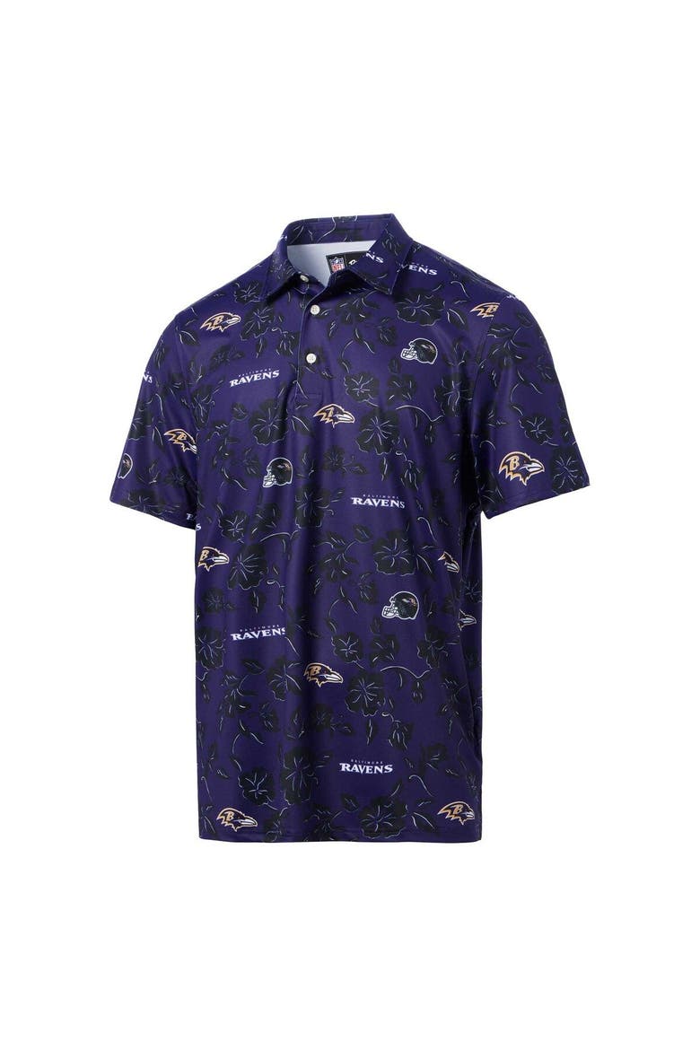 Men's Reyn Spooner Purple Baltimore Ravens Pua Performance Polo, Alternate, color, Purple