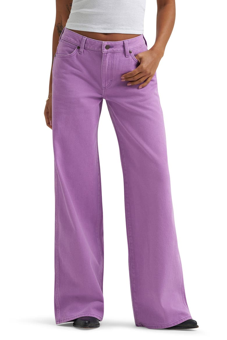 Worldwide Mid Rise Wide Leg Jeans, Main, color, BELLFLOWER