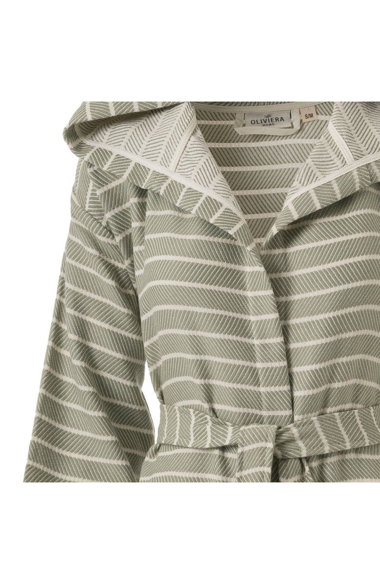 Oliviera Home Cloud Soft Turkish Cotton Towel Robe, Alternate, color, Sage Green - L/Xl