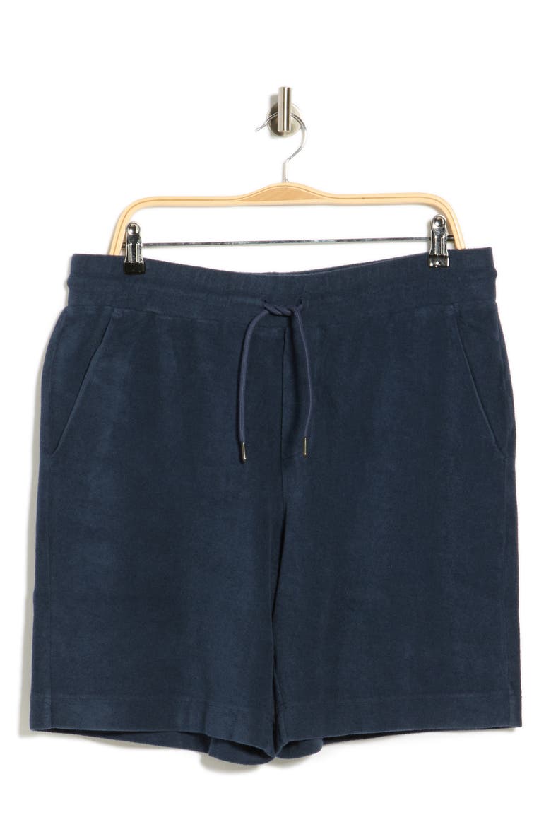 Cotton French Terry Shorts, Alternate, color, NAVY
