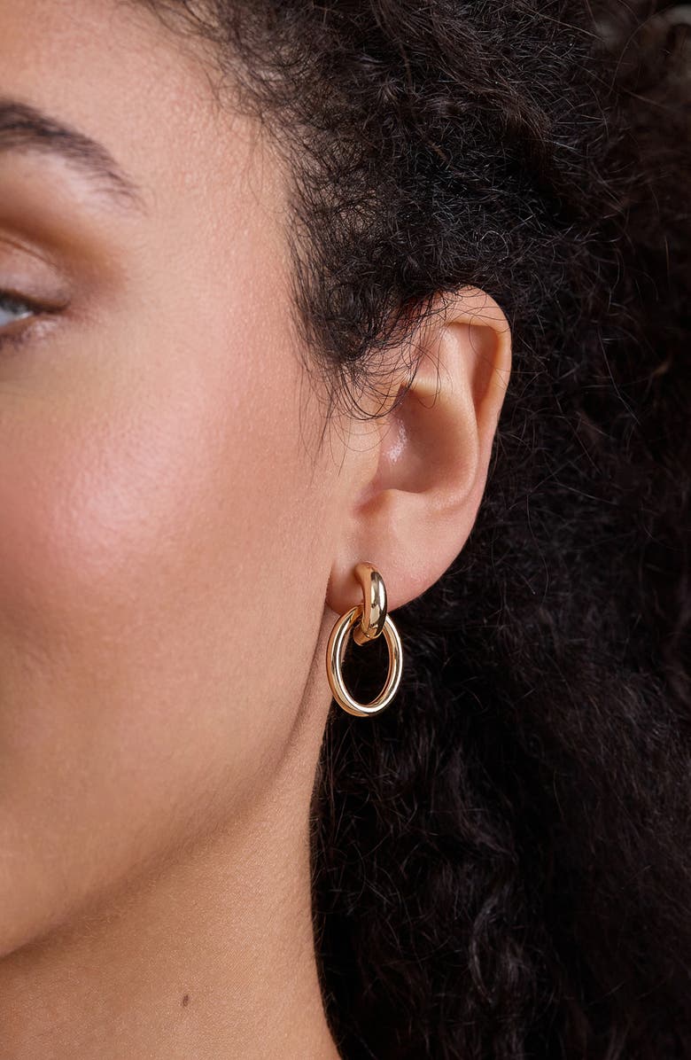 Bony Levy 14K Gold Circle Drop Earrings, Alternate, color, 14K Yellow Gold